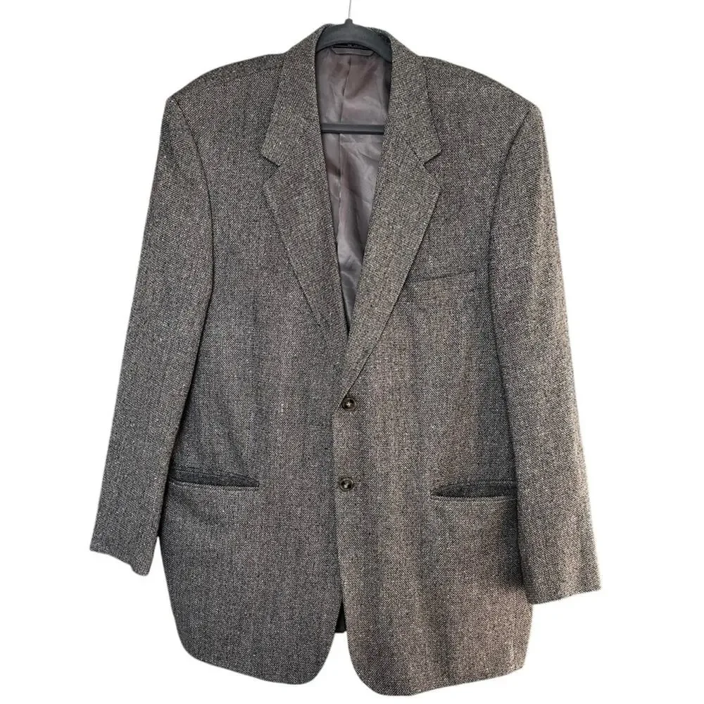 Von Furstenberg tan silk suit blazer sports jacket brown size 44L